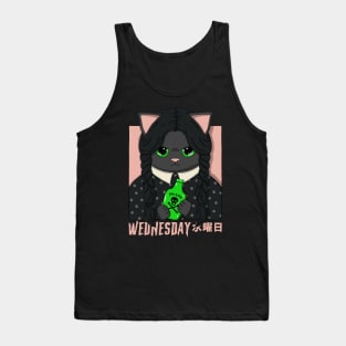 Wednesday Neko Black Version Tank Top